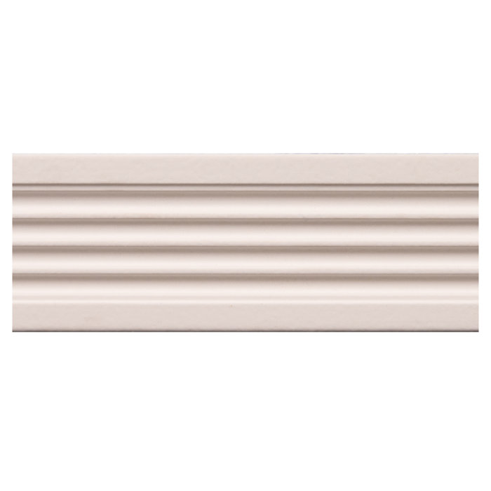 Ornamental Mouldings Hardwood Primed Wood Fluted Moulding 3" H x 84" W
